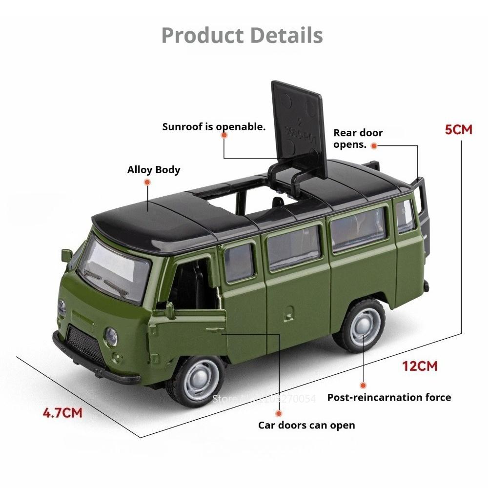 1:36 Uaz Travelers Alloy Diecast Cars Models Toys Rear Wheel Return Force Doors Can Be Opened Vehices Excellent Gift For Friends