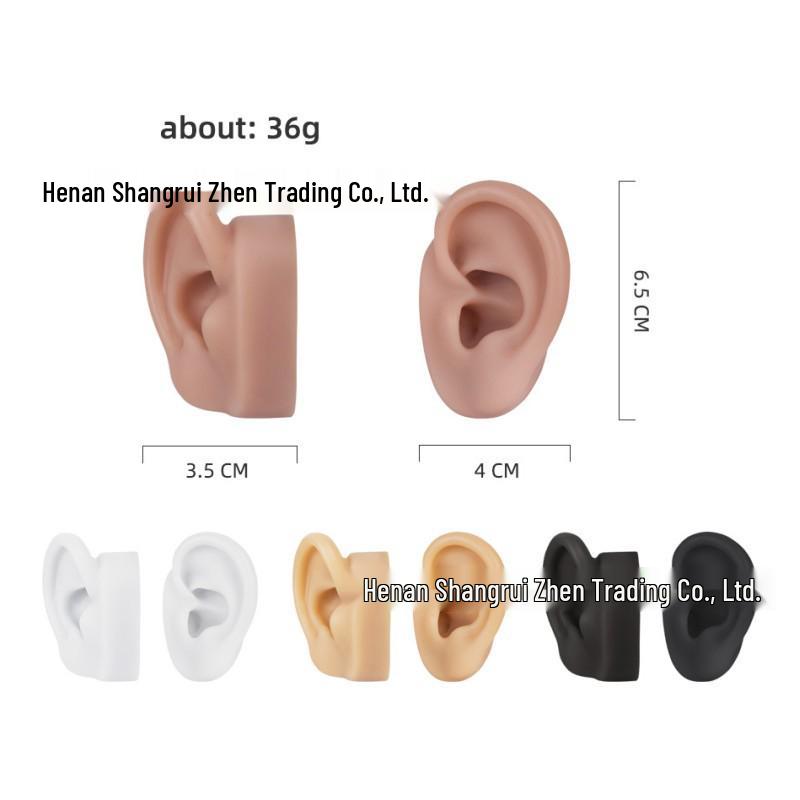 5D Ear Picking Silicone Model: Earphone Display, Acupoint, Jewelry & Hearing Aid Prop
