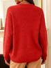 2025 Plus Size Retro Bow Casual Loose Women's Sweater