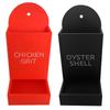 1/2pcs Chicken Oyster Shell Feeder And Grit Feeder Plastic Chicken Feeder Chicken Coop Accessories Automatic Chicken Feeder