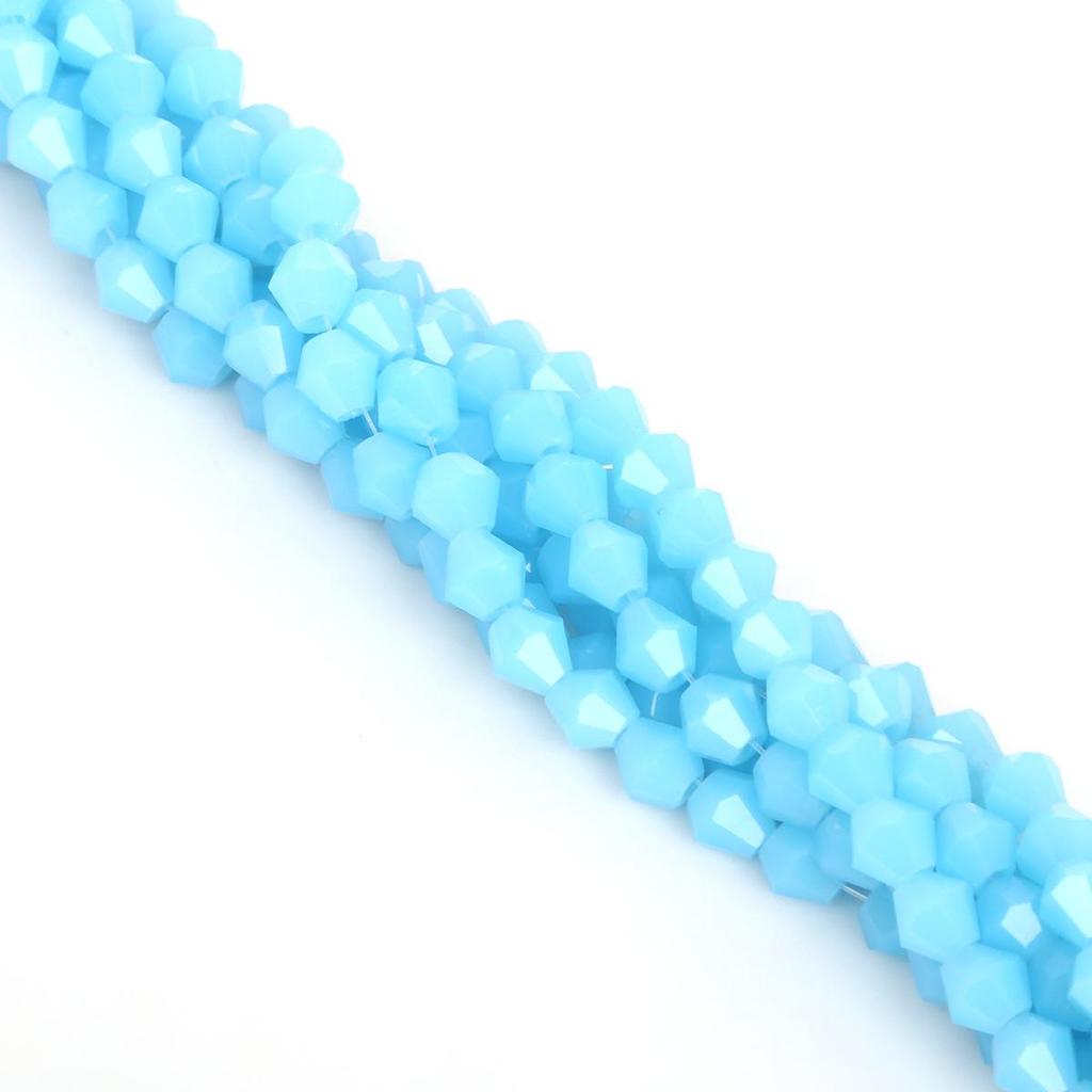 6mm DIY Colored Glass Crystal Pointed Beads for Jewelry and Phone Chain Accessories