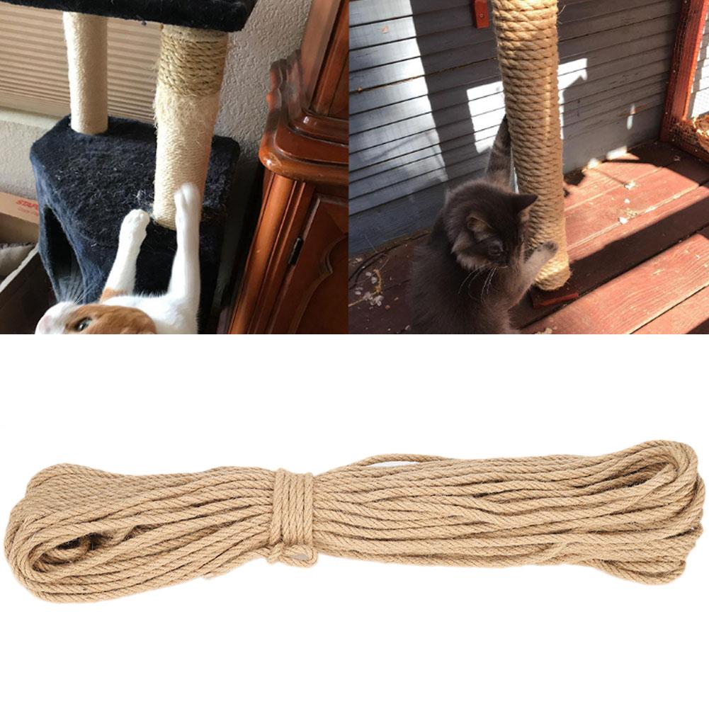 Durable Sisal Rope for Cat Tree DIY Scratching Toys Scratch Board Pet Cat Supplies6mm 50m