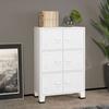 VidaXL Industrial Storage Trunk White 75x40x115 Cm Metal 339629