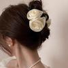 Trendige Blume Haarklammer Elegant Satin Rose Hai Haargreifer Für Frauen Mädchen Alltag Mode Haarspange Haarschmuck