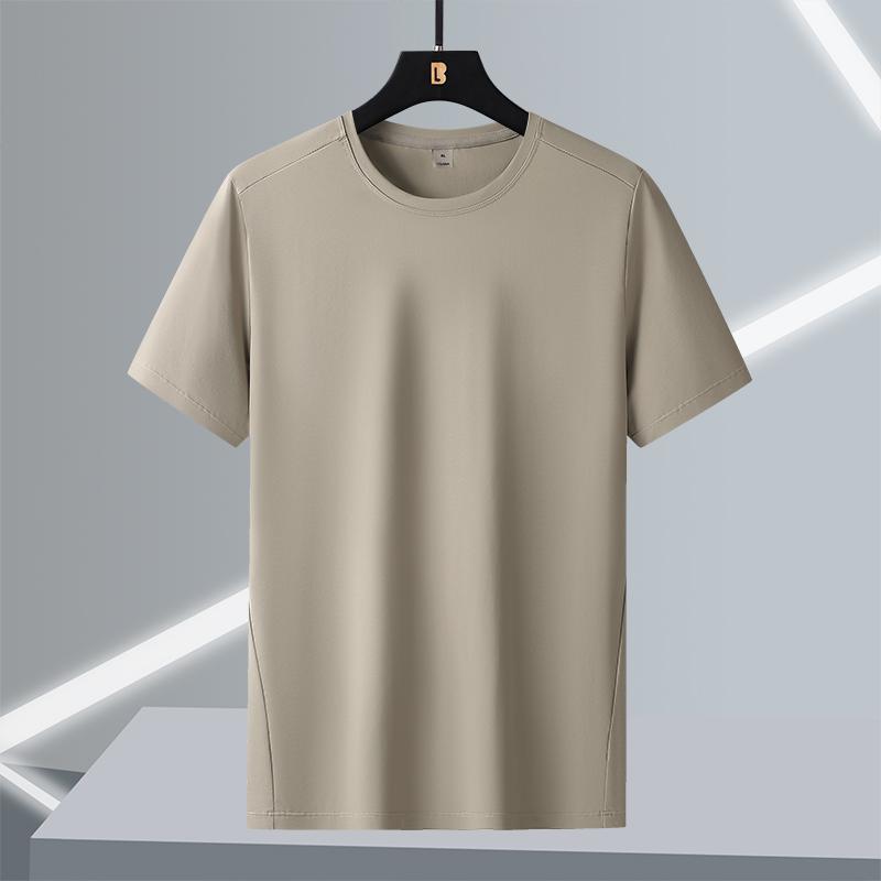T-shirt men's short-sleeved ice silk large size round neck quick-drying stretch short-sleeved t-shirt L-7XL