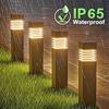 Square LED Solar Ground Lawn Lantern Outdoor Waterproof Garden Pathway Decorative Lights for Courtyard Lawn Patio Balcony