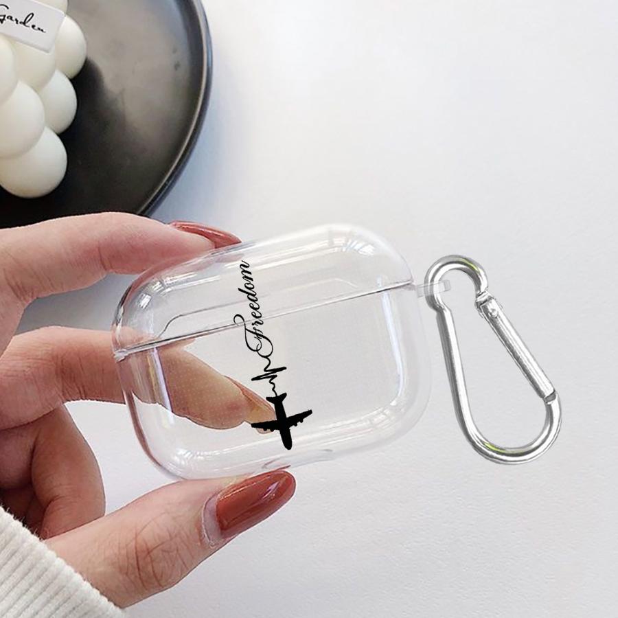 

World Travel Routes Clear Earphone Cases Cover Case For Airpods 4 Pro2 2 3 1 Pro Pro3 Airpods Pro