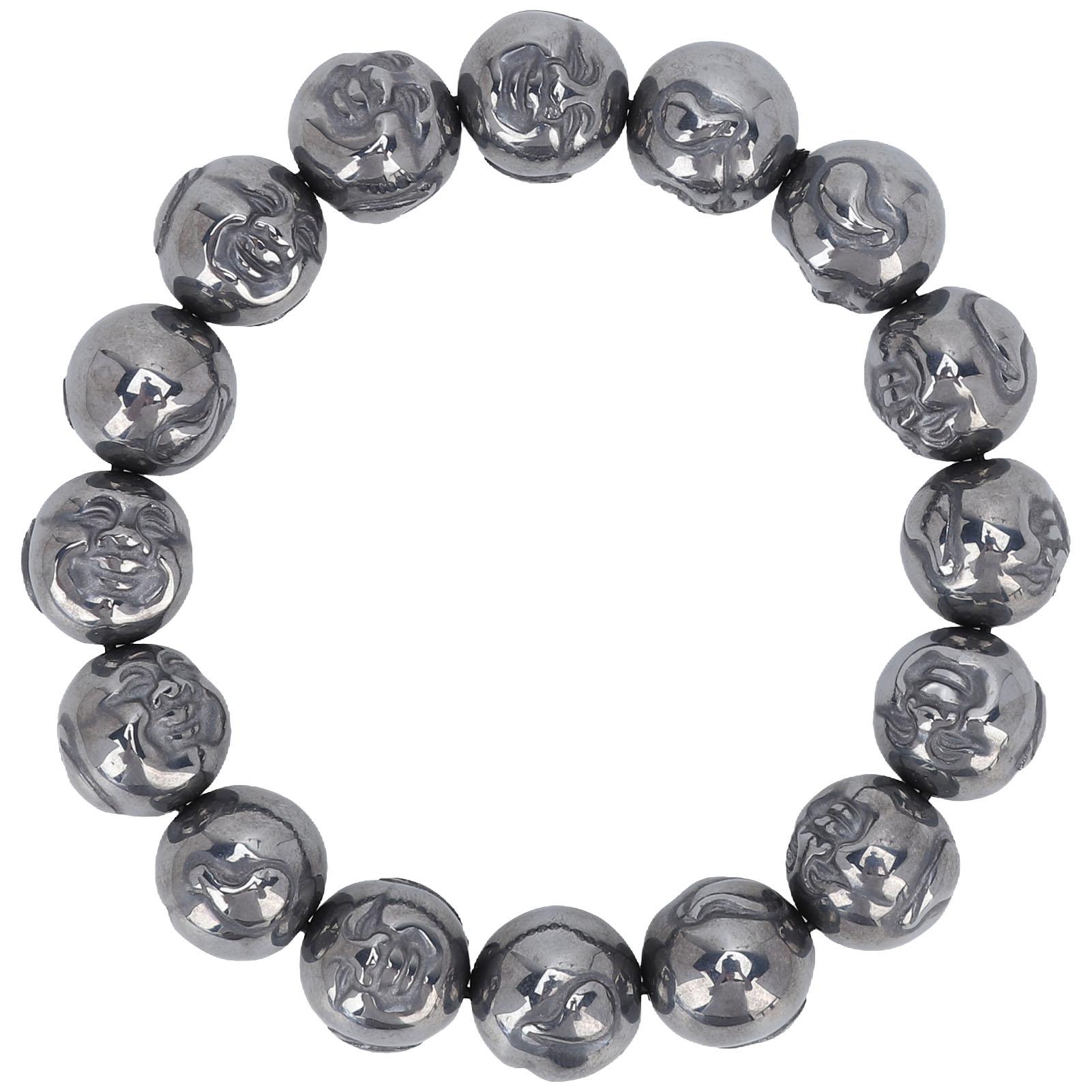 

Терагерцовый браслет с круглыми свободными бусинами, терагерцовый лечебный камень, браслет для женщин и мужчин