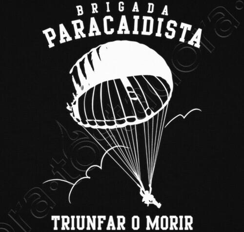 

Bripac Paracaidas Motto: Win or Dead Spanish Paratrooper Brigade T-Shirt. Summer Cotton Short Sleeve O-Neck Mens T Shirt New 4XL