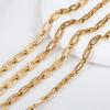 1M Black Plating Stainless Steel Square Rolo Cable Link Chain DIY Men Necklace Bracelet Chains Jewelry Making Supplies No Fade