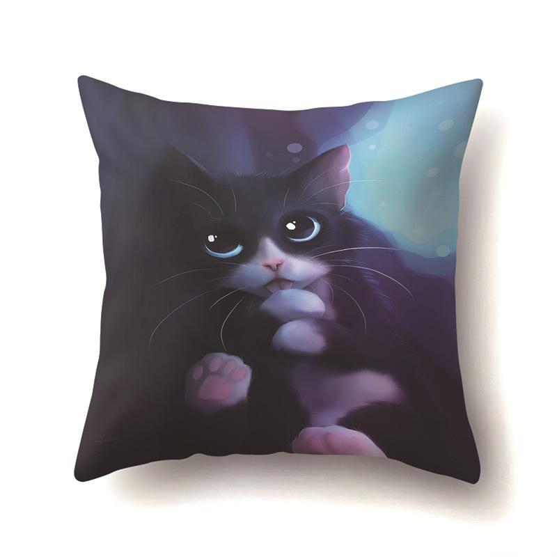 

Милая Панда Собака Полиэстеровая Наволочка Украшение для Автомобиля Дом Принт Поясничная Подушка Наволочка No pillow core