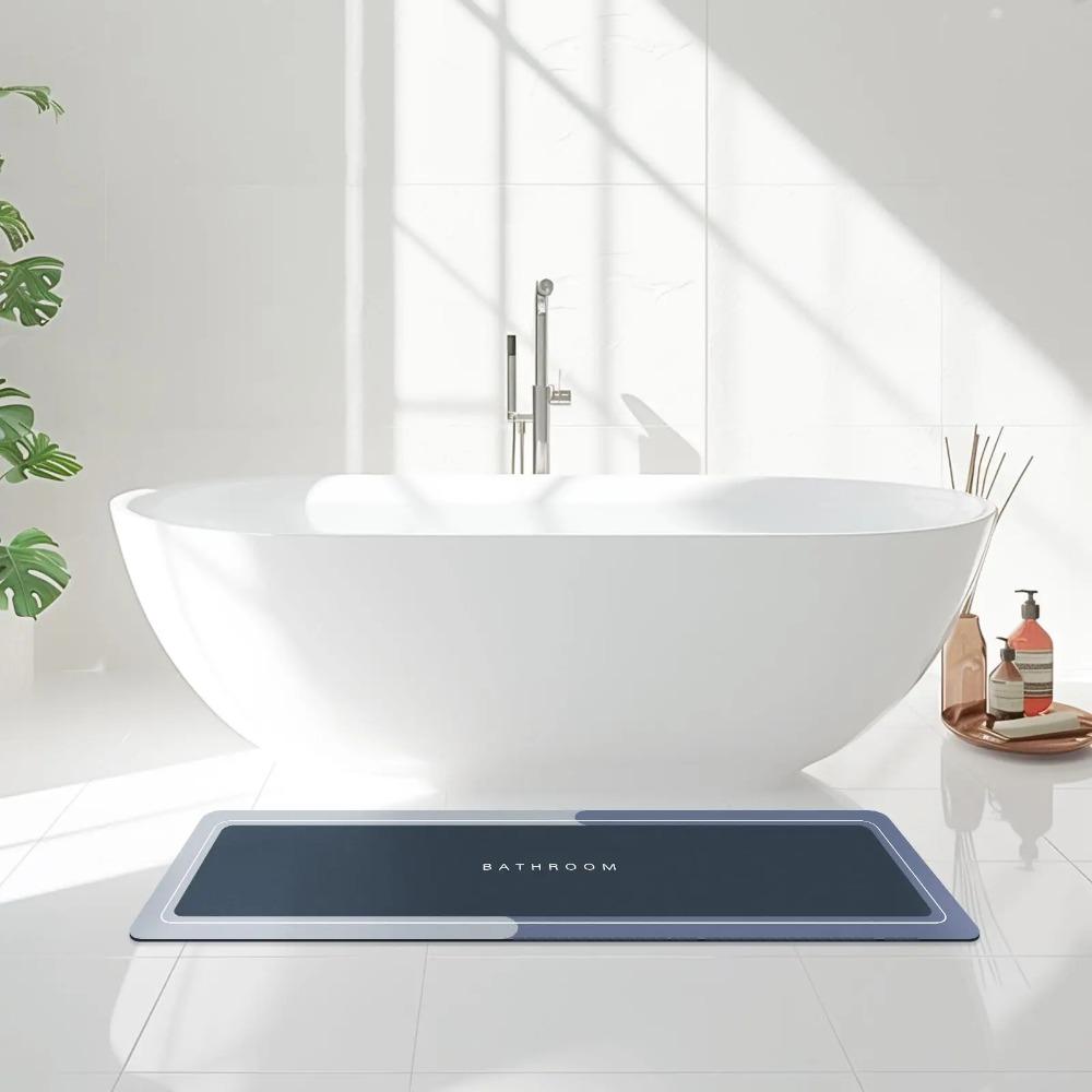 Water Absorbent Floor Mats Imitation Diatom Mud Bathroom Cartoon Entry Door Bathroom Quick Drying Toilet Foot Mats Carpet Home