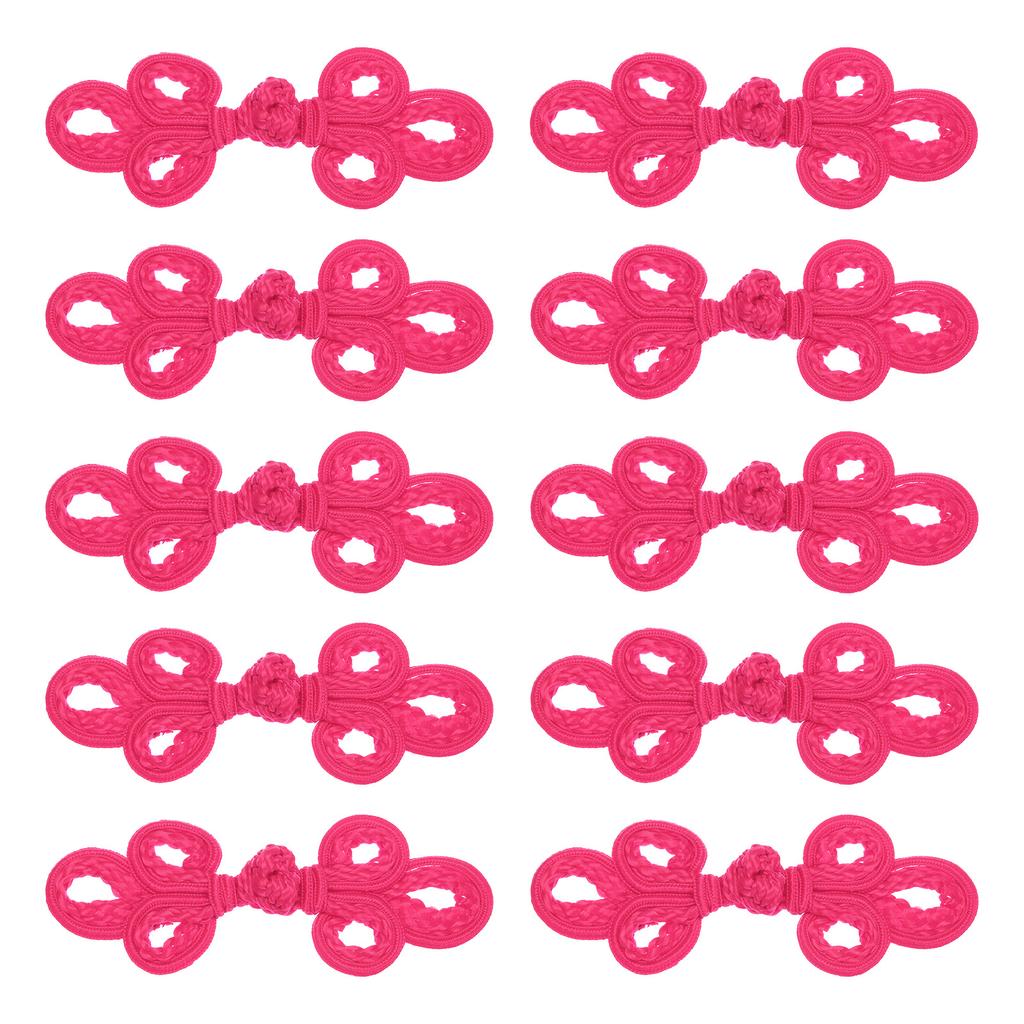 10 Pairs Chinese Knots Frog Buttons Closure Sewing Buttons Fasteners for DIY Sewing Coats Cloak Sweater Bridal Costume Outfit