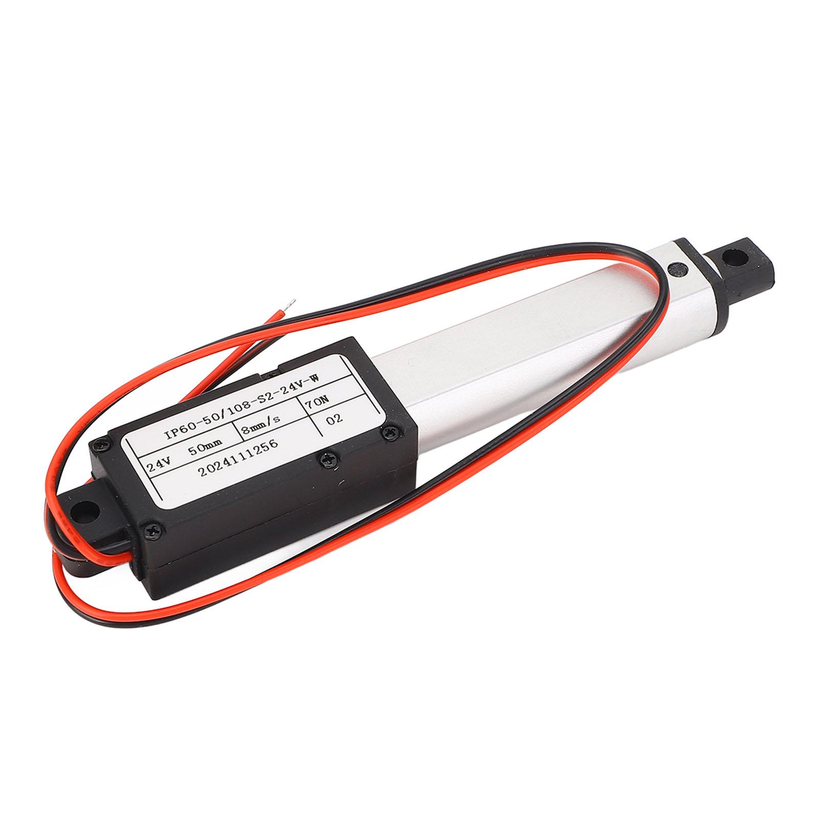 Linear Motion Actuator 50mm Stroke 70N Thrust 8mm s High Speed Low Noise Mini Motion Actuator DC24V