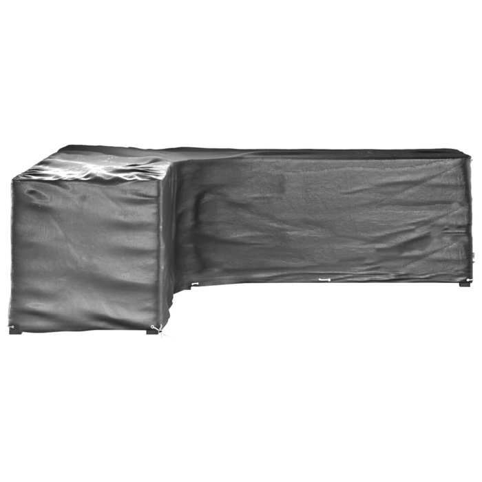 VidaXL Housse de salon de jardin en forme de L 20 œillets 300x300x90cm 319322