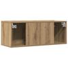 TV Wall Cabinets 2 pcs Artisan Oak 80 x 30 x 30 cm