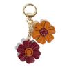 Cute Little Daisy Keychain Pendant PU Leather Pendant Cartoon Chrysanthemum Bag Accessories