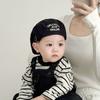 Meier Children's hats, spring and autumn thin anti-duck tongue berets, male and female baby letter forward hats