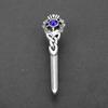 Scottish Thistle Celtic Knot Brooch Pin
