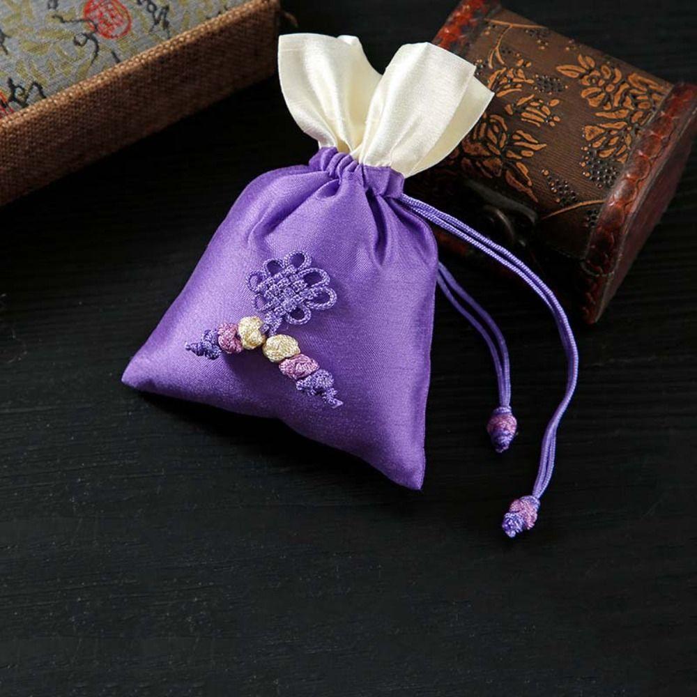 

Candy Bag Chinese Style Sachet Perfume Spice Bag Tassel Small Pouch Jewelry Packaging Bag Party фиолетовый