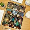 Cute anime kitchen pattern  Phone Case For iPhone 17,16,15,14,13,12,11 Plus,Pro Max,XS,Soft Silicone Black Cover