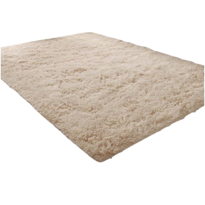 

Ковер Спальня Утолщенный Квадратный Пятноустойчивый Однотонный Придверный коврик Противоскользящий шампанского