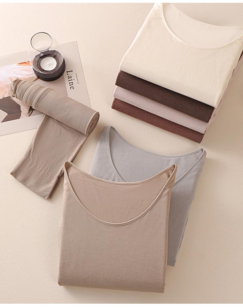 2025 Nahtloses Damen Thermo Body Shaping Unterwäscheset für Herbst & Winter.