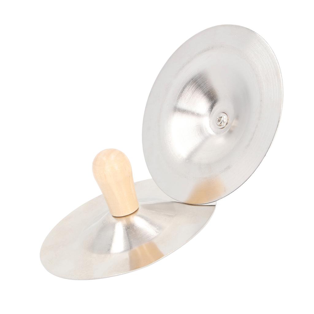 2 STÜCK Fingerzimbeln Bauchtanz Fingerzimbeln Handperkussion Musikinstrument mit Holzgriff