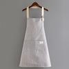 Cotton Linen Apron Household Adult Work Clothes Cooking Aprons Breathable Hanging Neck Fashion Waterproof Apron Kitchen Supplie
