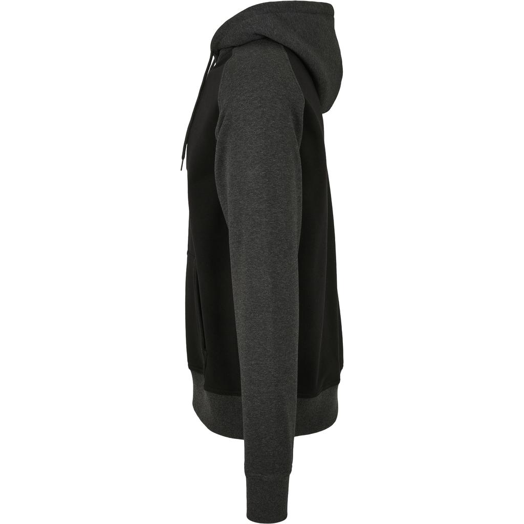 Build Your Brand Mens Raglan Hoodie