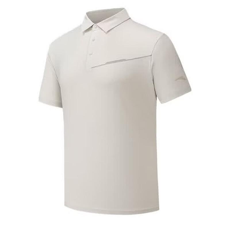 ANTA Men s Lycra Ice Silk Quick-Dry Business Polo T-Shirt 4XL