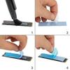 Poppstar - 6x pads thermiques (3 épaisseurs dont 2 de 0,5 mm / 1,0 mm / 1,5 mm),pour m.2 ssd, bleu