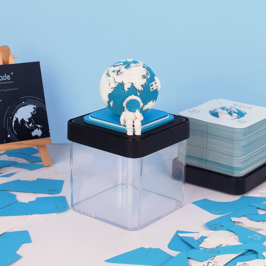 3D Настольный Календарь 2024 Блокнот Paper Art Креативный Настольный Календарь — фото 4