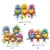 2D Flat Bird On Branch DIY Double-Sided Printed Single-Side Drill Table Top Diamond Painting Ornament Kits for Adults Beginner
