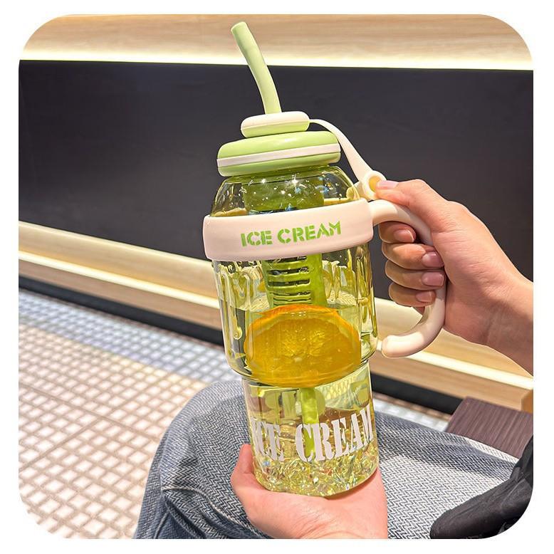 Large Capacity Sports Water Bottle Summer Drinking Water Cup Outdoor Travel Portable Gym Fitness Water Cup