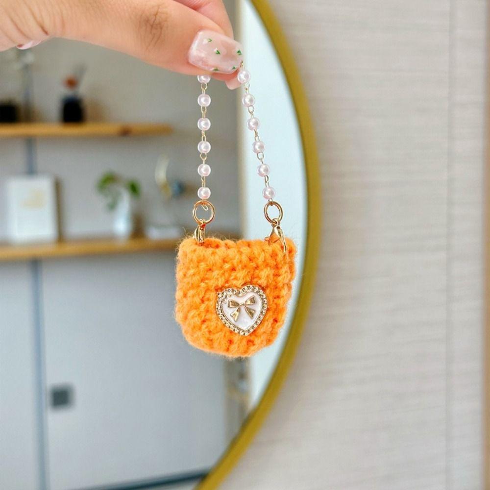 Miniature Doll Knitted Shoulder Bag Woven Mini Crossbody Doll Bag  BJD Doll