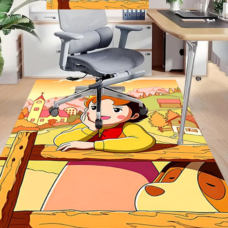 Girl Countryside Carpet For Playroom Bedroom Living Room Sofa Home Decorkids Game Area Rug Nonslip Floor Mat