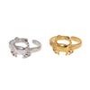 18K Goldplattierter Edelstahl Krabbenring - Serie Meeresbewohner