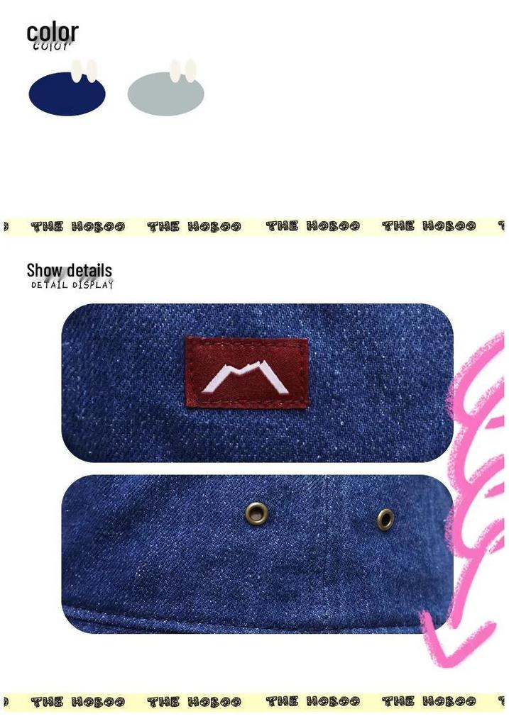 Children's Washable Denim Bucket Hat - Sun Protection for Baby, Kids, Boys & Girls