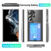 Suitable for Samsung S24 Ultra Transparent Mobile Phone Case TpuS25 Acrylic S22 Card S23 Protective Case NOTE20