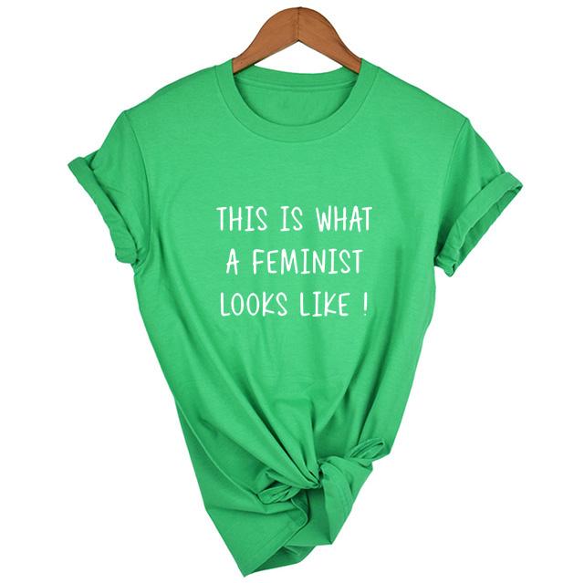 This Is What A Feminist T Shirt Looks Like Tumblr Quotes Shirt Summer Fashion Harajuku Ullzang