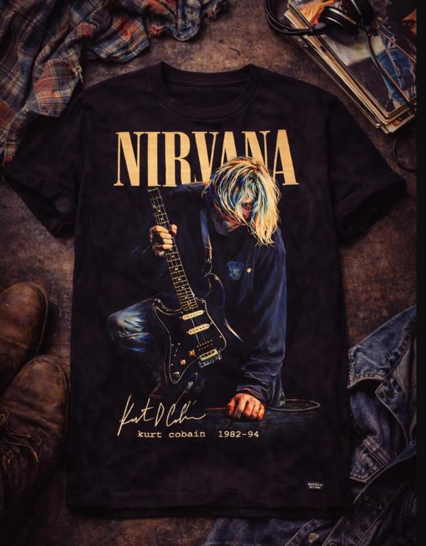 Nirvana Kurt Cobain 90s Alternative Rock Band T-Shirt
