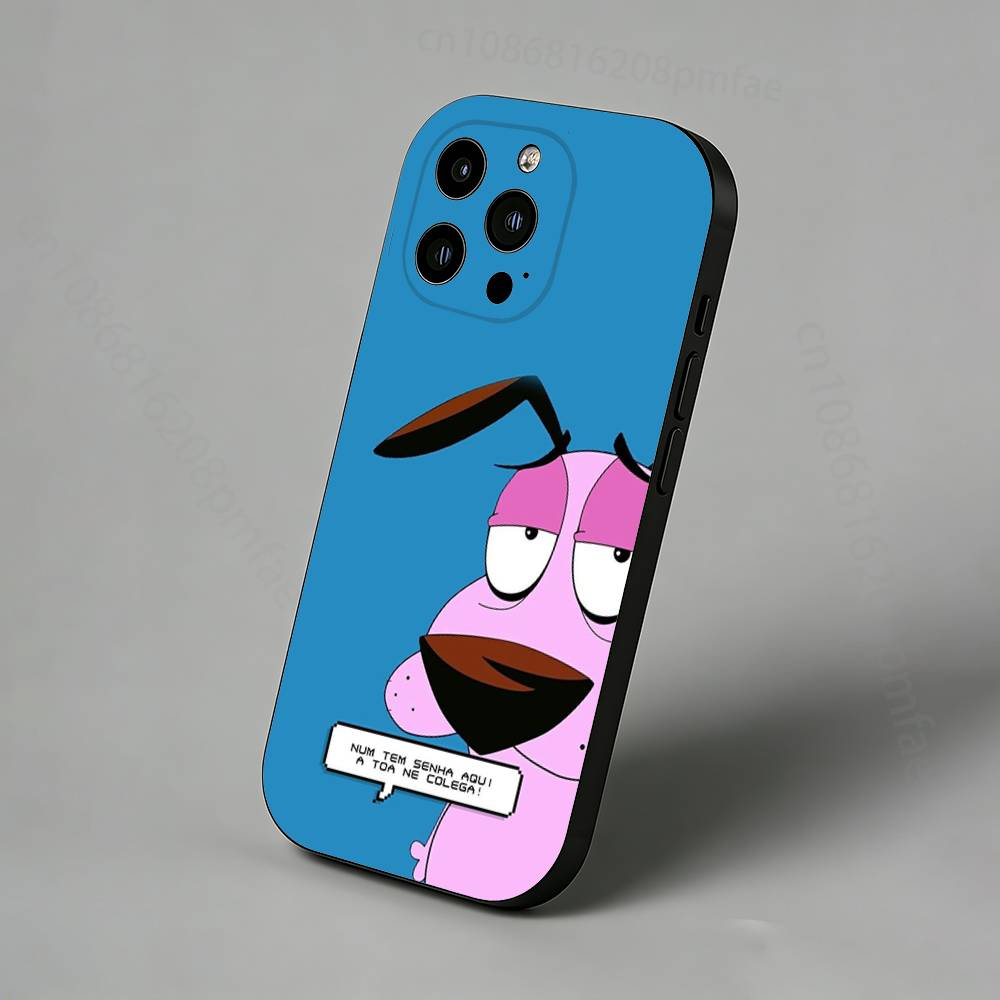 Courage the Cowardly Dog iPhone Case For 17,16,15,14,13,12,11 Pro,Max,Plus,X,XS,XR,SE,Mini Back Protector Cover