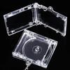 1/50pcs Clear Peripheral Commemorative Album Blank Mini CD Case Pendant For DIY Keychains Backpack Hanging Decoration Keyrings