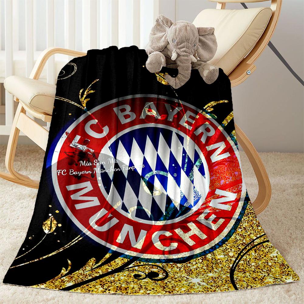 Bayern Munich Blanket Ultra-Soft Perfect for Office Picnics Livingroom for All Occasions Playful Design Best Holiday Gift for Friends Family