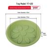 Fruit Green Plastic Flower Pot Trays - 37cm Inner Diameter (10-Pack)