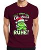All I Want For Christmas Is Rest Grinch Santa Hat Funny Unisexs Tshirt