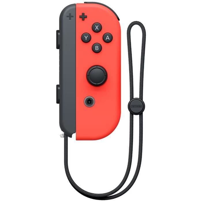 Manette Joy-Con Droite Rouge Néon Pour Nintendo Switch