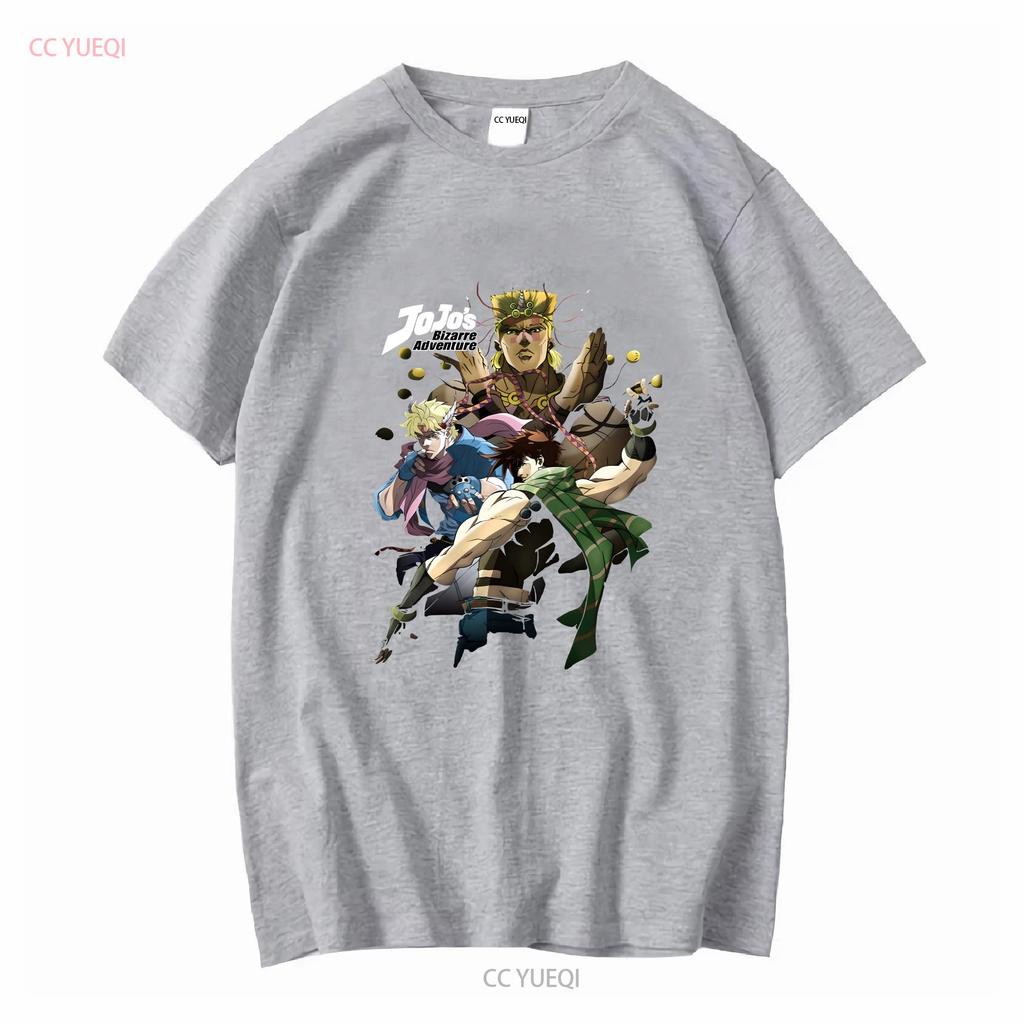 Jojos Bizare Adventure Adult New T Shirt Joseph Joestar Collage of Characters long or short sleeves vintage Washed Stretched