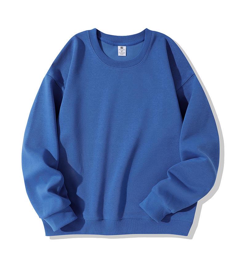 Women's College Style Embroidered Logo Plus Velvet Sweatshirt